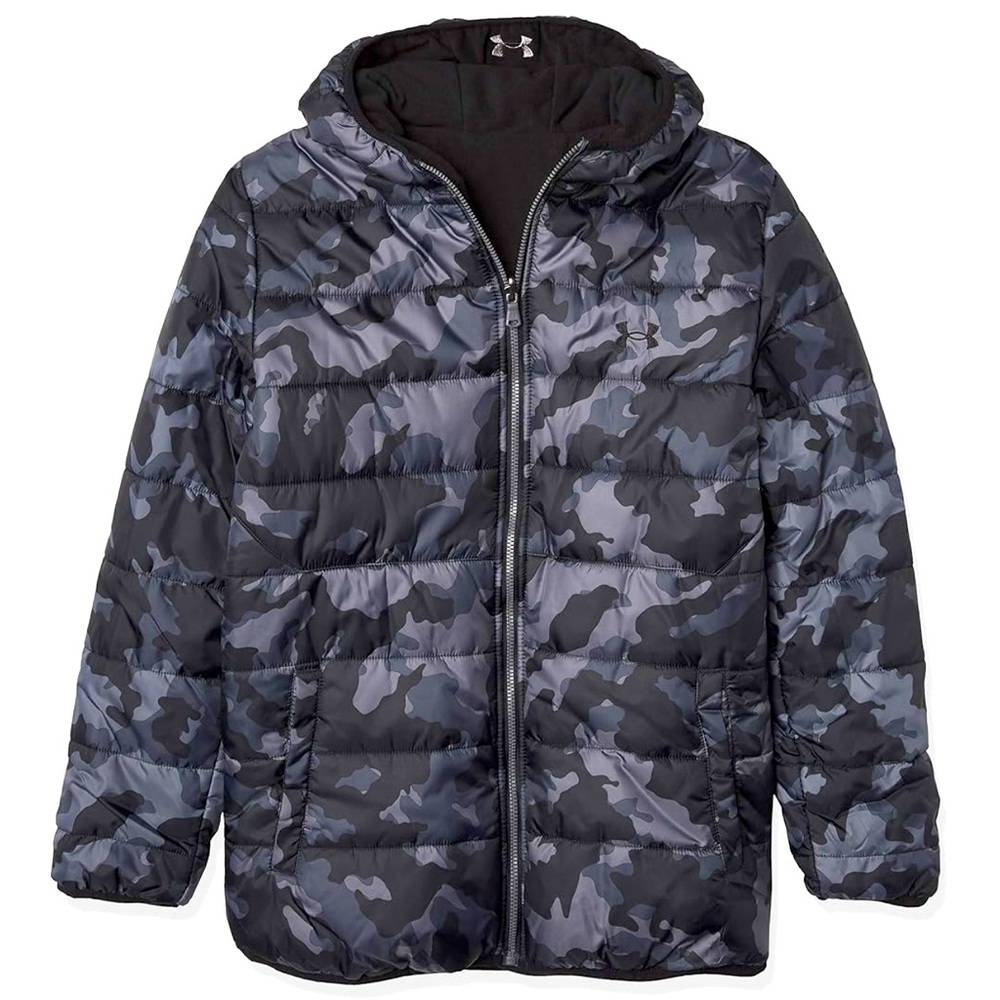 Under Armour Youth XL Black/ Camo Reverse Performance Jacket.